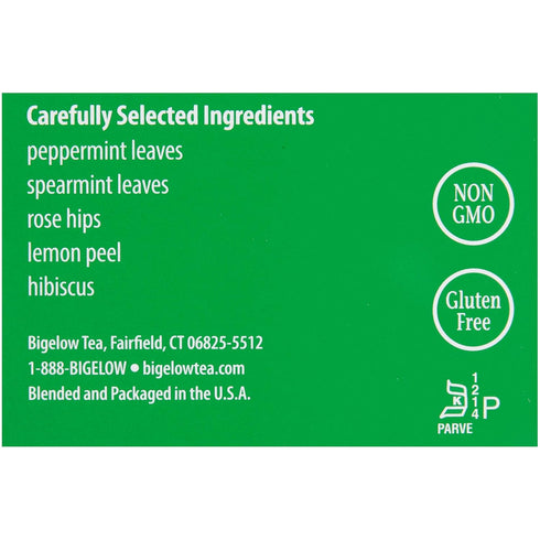 28-Count (Pack 1) Bigelow Mint Medley Herbal Tea Bags Box of Mint Tea Bags Peppermint & Spearmint Herbal Tea All