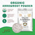 5 Jiva Organics Organic Arrowroot Flour (Powder) Pound Bag - Raw, Non-GMO, Gluten Free