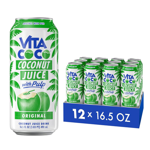 Vita Coco Coconut Juice, Original with Pulp | Big, Bold Coconut Taste