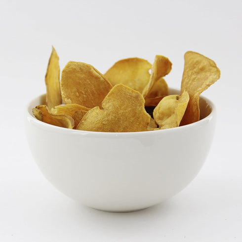 4oz Jans Organic Sweet Potato Chips, Yellow | USDA Organic | Gluten-Free Vegan Snack | No Preservatives or Coloring |