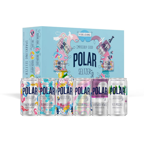 Polar Seltzer Jr Variety Pack, 7.5 fl oz Cans, Pack of 24