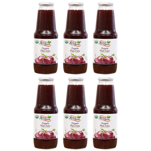 Anna and Sarah 33.8 Oz Organic Tart Plum Juice - Glass Bottle