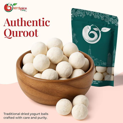 3 NY Spice Shop Quroot Kashk Round - Pound Dried Kashk - Used in Garnish, Creaminess - Best for Soups, Dips & Roasted