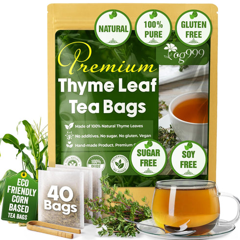TOG999, Premium 40 Thyme Leaf Tea Bags, 100% Natural & Pure Thyme