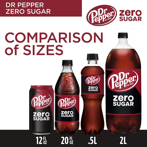 12 OZ, 12 DR PEPPER ZERO SUGAR - PK