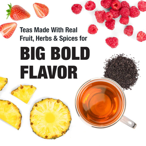 Set, 5 Pack, Tiesta Tea - Black Mother's Day Loose Leaf Tea Gift High Caffeinated Assorted Blends, Pouches for Hot