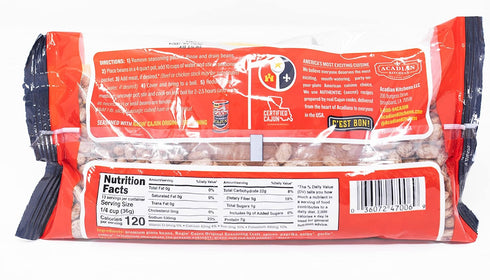 16 oz Ragin' Cajun Seasoned Pinto Beans - Bag, Gluten-Free, No MSG, Authentic Louisiana Creole Bean Mix for Soups