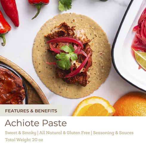 20 oz Fresh & Wild | Premium Achiote Paste | Vegan, Gluten-Free | For Cooking with Chicken, Pork, Fish, Seasoning