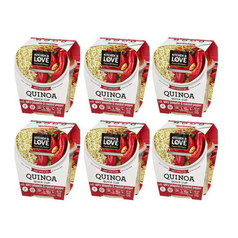 Kitchen & Love Jalapeno & Roasted Pepper Quinoa Quick Meal 6-Pack |