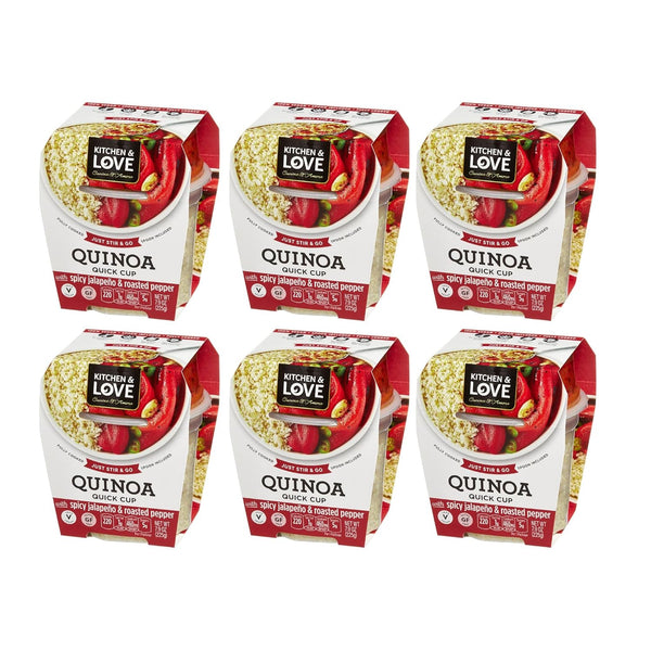 Kitchen & Love Jalapeno & Roasted Pepper Quinoa Quick Meal 6-Pack |