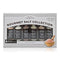 Kitchen Chemistry Gourmet Salt Collection 6 Assorted Himalayan Pink and Black Salt,
