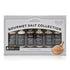 Kitchen Chemistry Gourmet Salt Collection 6 Assorted Himalayan Pink and Black Salt,