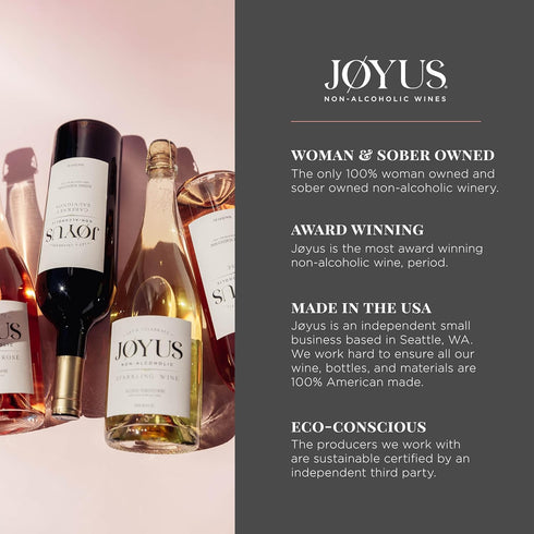 750 ml (1 Joyus Non-Alcoholic Red Wine, Cabernet Sauvignon, Award Winning Best In Class Dealcoholized Wine, Complex