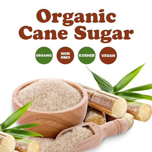 3 Food to Live Organic Cane Sugar, Pounds Pure Sweetness from Nature, Unrefined, Perfect for Baking, Cooking