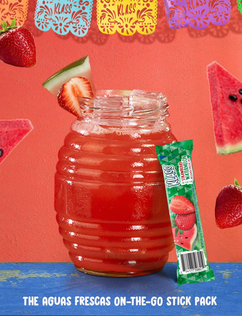 Pack, 44 Packets, 5 Packet Klass Aguas Frescas, Powdered Drink Mix Variety Singles Zero Sugar & Caffeine-Free Powder