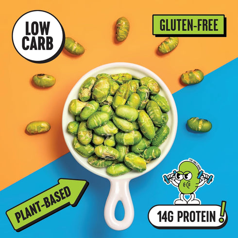 (5 4 (Pack 5) The Only Bean Crunchy Roasted Edamame Bean Snacks Flavors), Healthy Snacks for Kids and Adults, High