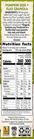11.5 (Pack 6) Nature's Path Organic Granola Cereal, Pumpkin Seed + Flax, Ounce Box