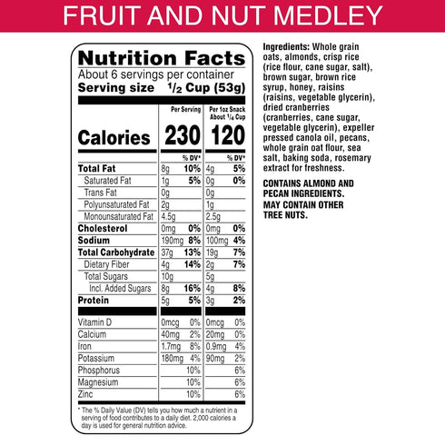 12oz (1 Bear Naked Granola Cereal, Breakfast Snacks, Fruit and Nut, Bag Bag)