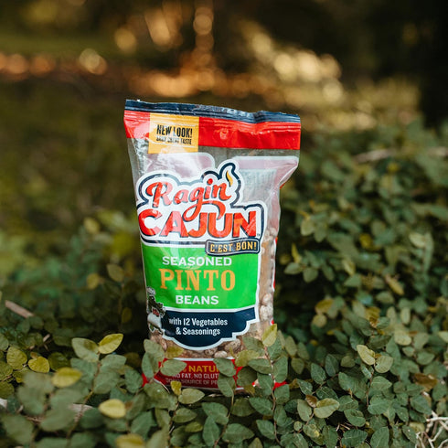 16 oz Ragin' Cajun Seasoned Pinto Beans - Bag, Gluten-Free, No MSG, Authentic Louisiana Creole Bean Mix for Soups