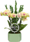 Green Circle Growers 4" Yellow Orchid Duo in Sage Green Pot with