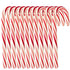 Muchai Innovations 120 Pack Candy Canes Peppermint Flavored Pieces Individually Wrapped Red & White - Holiday Edible