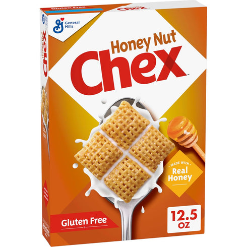 Honey Nut Chex Cereal, Gluten Free Breakfast Cereal, Made with Whole Grain,