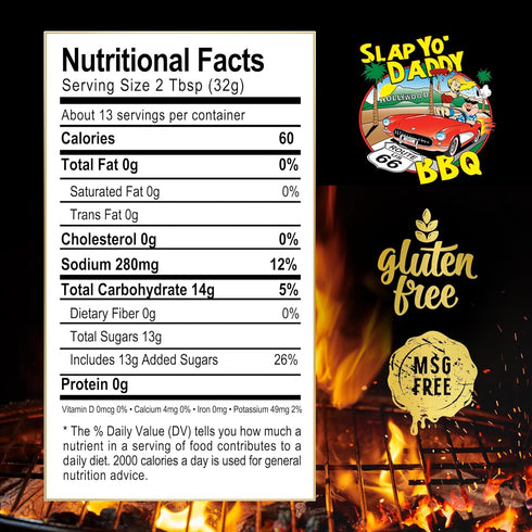 Slap Yo’ Daddy BBQ Sauce, Carolina Tangy - Chef Harry Soo's Vinegar-Based Sauce for Chicken, Ribs, Pork - Gluten Free