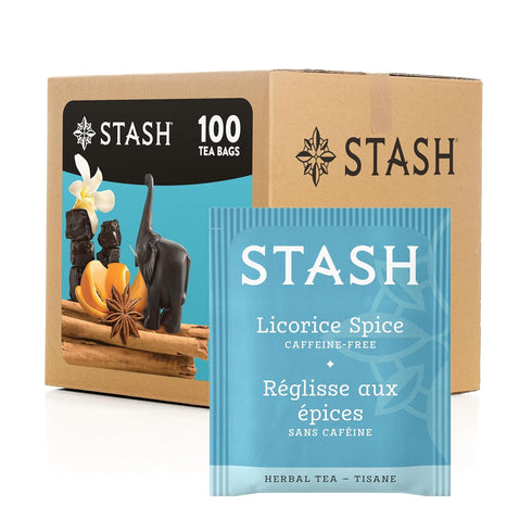 Stash Tea Licorice Spice Herbal Tea, 100 Tea Bags Box