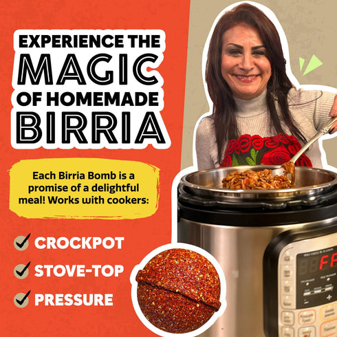 Pack 2 EZ Bombs Birria Bomb Seasoning, of Authentic Mexican Spice Mix for Tacos, Burritos, Nachos, and Quesadillas Made