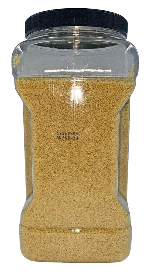5 lb Medium Pre-cooked Couscous | Container | Durum Wheat Semolina | Quick Cooking Grain for Salads | Side Dishes |