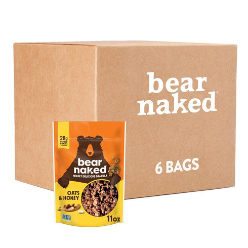 Bear Naked Granola Cereal, Whole Grain Granola, Breakfast Snacks, Oats and Honey