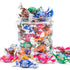 1 lb, (6 Turkish Soft Caramel Filled with Cocoa Cream Individually Wrapped, Assorted Chewy Fruit Candy Flavors), Bulk