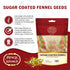 Spicy World 14 Oz (400g) Pack Sugar Coated Fennel Seeds | Sweet Saunf Candy for Mouth Freshening - | Premium Quality