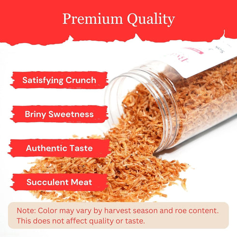2 Oz, Byait Dried Japanese Sakura Shrimp Wild-Caught Baby Shrimp for Ramen Toppings, Seafood Soups, and Gourmet