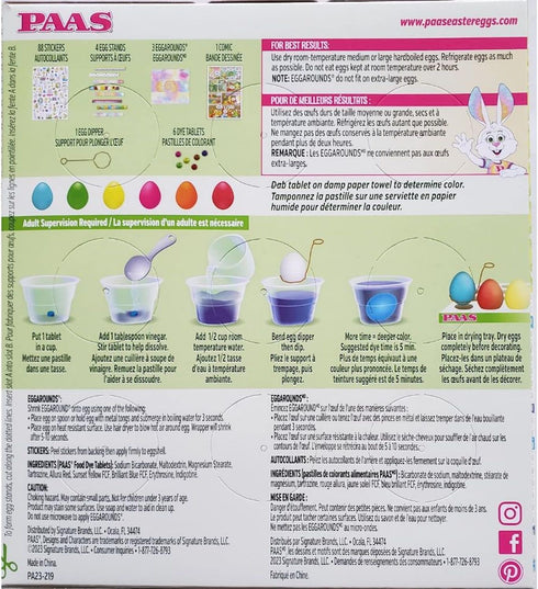 Classic Easter Egg Decorating Kit with Food Safe Dyes - Paas