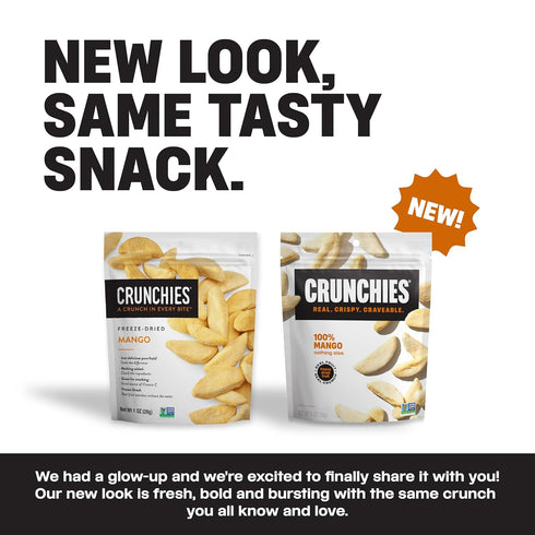 100% Pack 1 (Pack 1)) Crunchies Freeze-Dried Fruits, All Natural Crispy Fruit, Non GMO and Kosher, Single Resealable