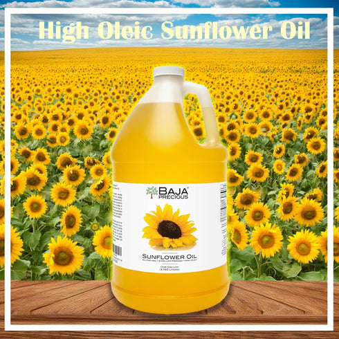 1 Baja Precious - High Oleic Sunflower Oil, Gallon Jug - Expeller Pressed, Wonderful in the Kitchen, Amazing on Your