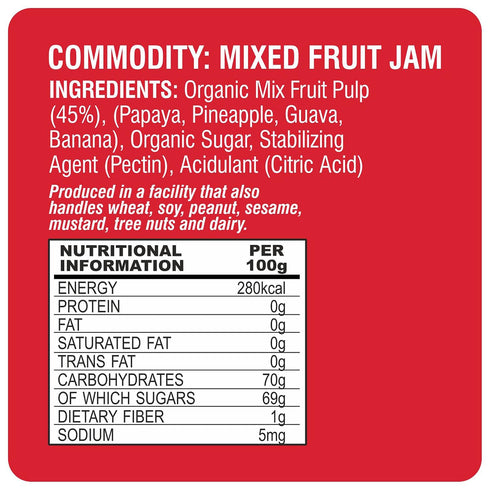 24 Mantra Organic 24 12.35 Oz,, Mantara Mixed Fruit Jam - ()