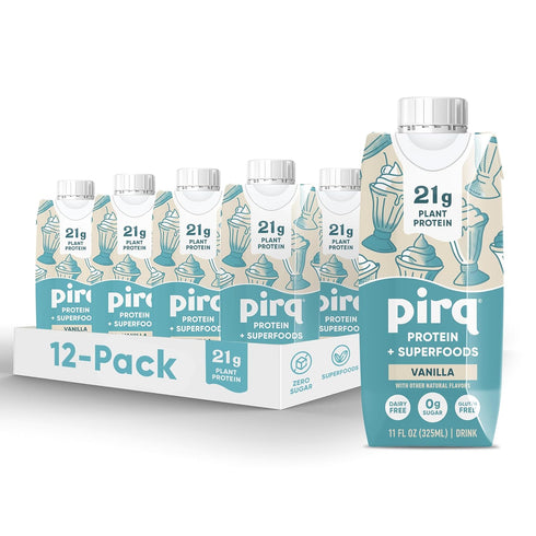 Pirq, 21g Dairy Free Protein Shake, 25 Superfoods, 0g Sugar, Plant-Based Protein