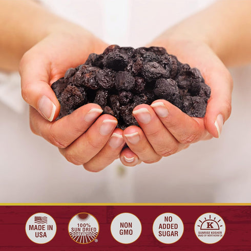 (20 Oz) Traina Home Grown California Sun Dried Bing Cherries - Healthy & Non-GMO, Natural Sweet Flavor Fruit No Sugar