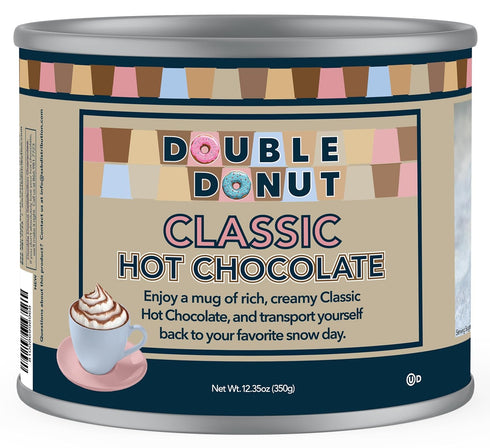Double Donut Coffee Classic Bulk Hot Chocolate Mix, Rich Hot Cocoa 12