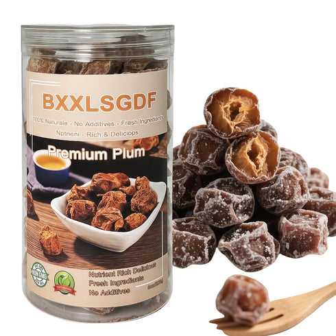 8oz Preserved Plum - Dried Plums Traditional Chinese Crack Seed Snack |