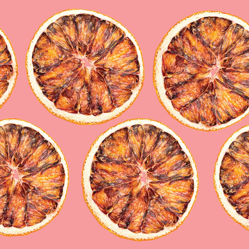 2.5 oz 20+ BlueHenry Dehydrated Blood Orange Wheels - - slices - Natural Fruit
