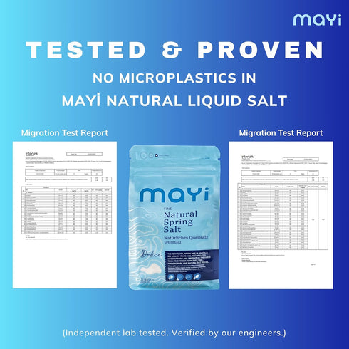 1.2 lb MAY Natural Spring Fine Ground Salt - Hand-Harvested, Kosher, Microplastic-Free, Mineral-Rich for Electrolyte