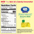 4D Gummy 8.47 oz 3D ~10 Packs, AMOS Fruit Candy, Pineapple Burst, Box - Realistic Shapes with Soft Juice-Filled Center