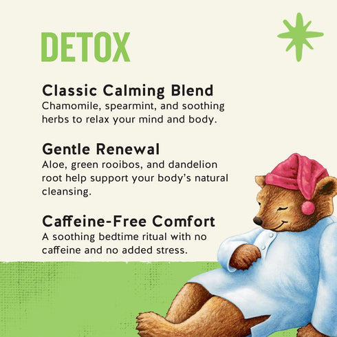 20 Celestial Seasonings Sleepytime Wellness Detox Tea, Caffeine Free, Tea Bags Box
