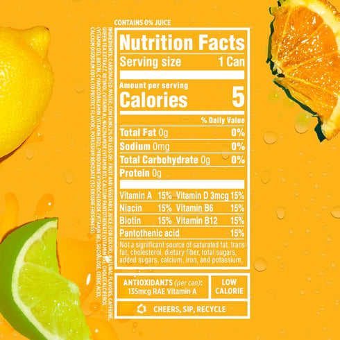Sparkling ICE (Pack 12) (Pack 12) +Caffeine Citrus Twist Flavored Sparkling Water with Caffeine of and Classic Lemonade