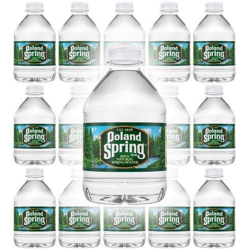 Poland 100% 8oz (Pack 30, 240 Oz) Spring Natural Spring Water, Bottle of Total of Fl