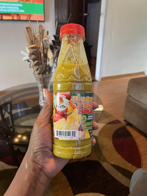 Generic (12 oz) Kasiya Pineapple & Scotch Bonnet Pepper Sauce Sweet Heat Authentic Trinidad Caribbean All-Purpose
