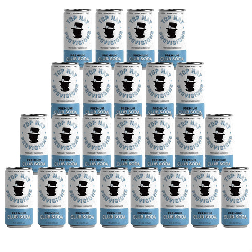 Top Hat Premium Club Soda with Himalayan Salt - Ideal for Cocktails